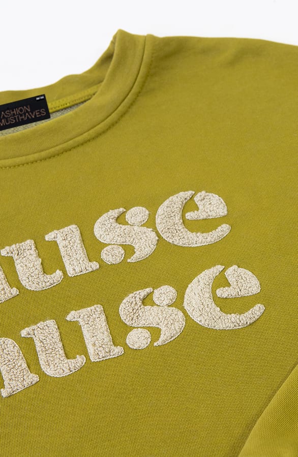 Muse Muse Sweater Olive Green – truien, foto 3