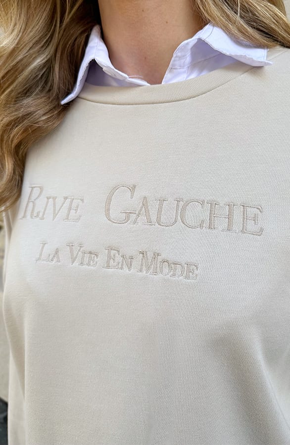 Rive Gauche Sweater Beige – truien, foto 3