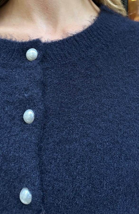 Soft Button Cardigan Marine – shoparchief, foto 4