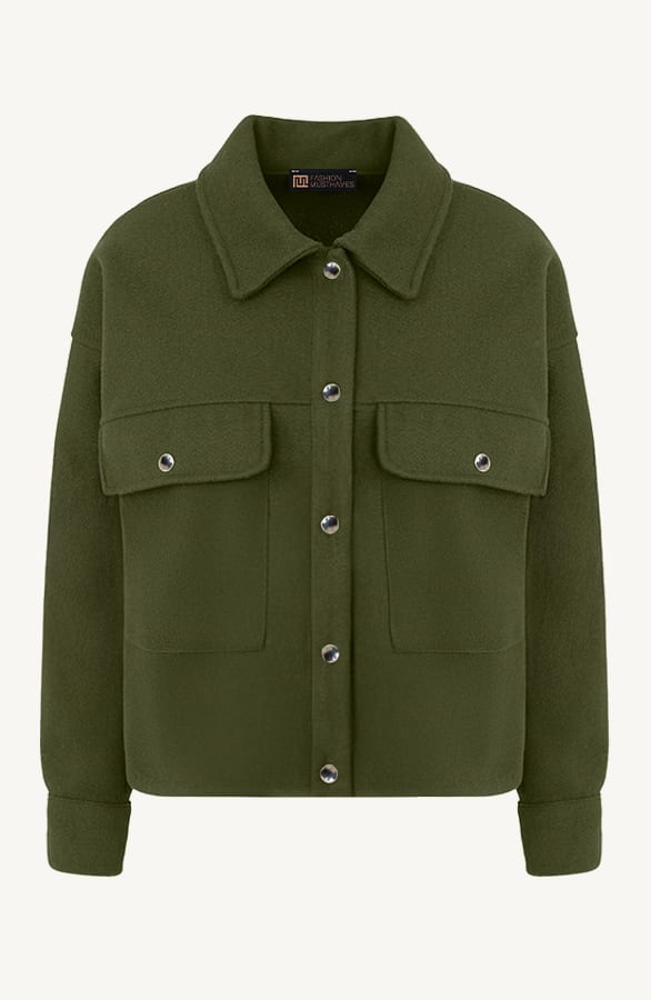 Soft Jacket Met Klepzakken Army – jassen, foto 1