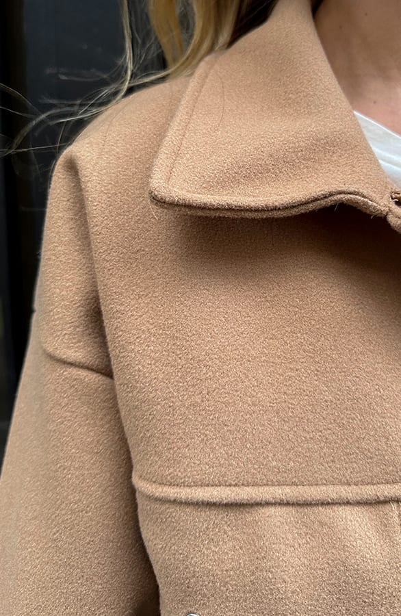 Soft Jacket Met Klepzakken Camel – jassen, foto 4