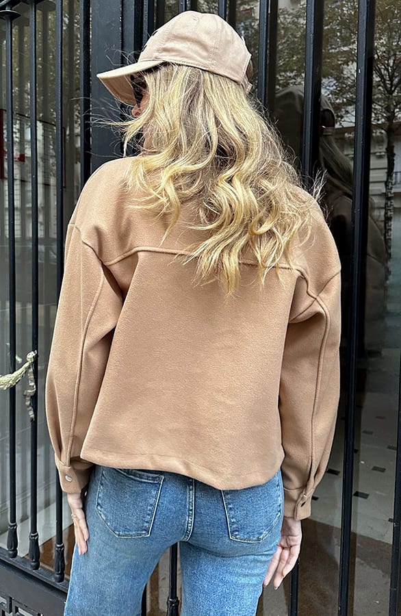 Soft Jacket Met Klepzakken Camel – jassen, foto 3