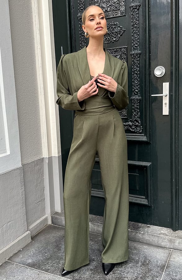 Classic Jumpsuit Detailed Suit Army – jumpsuits en playsuits, foto 7