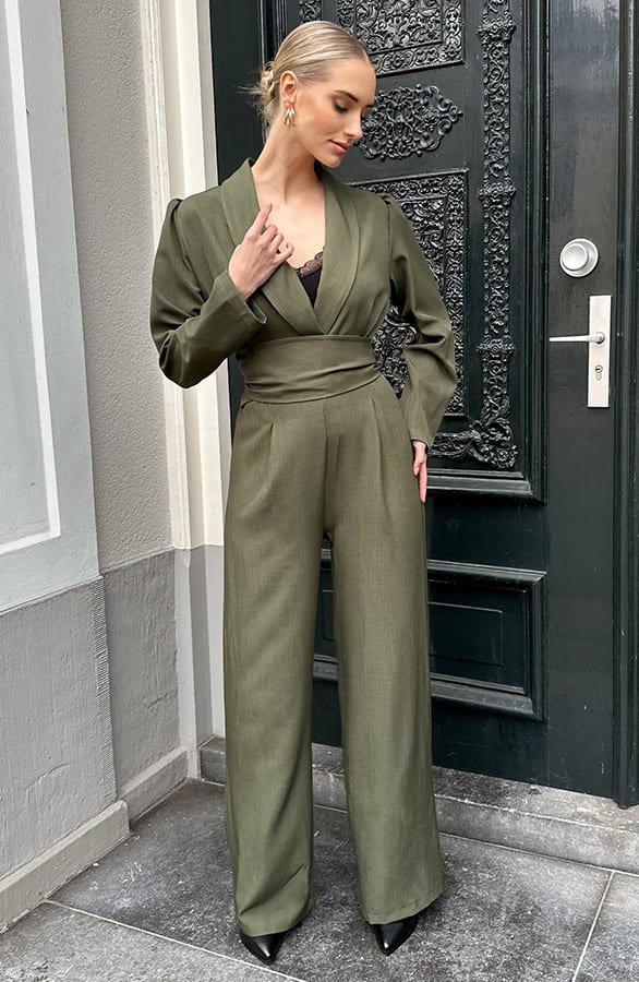 Classic Jumpsuit Detailed Suit Army – jumpsuits en playsuits, foto 1