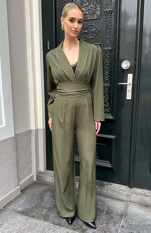 Classic Jumpsuit Detailed Suit Army – jumpsuits en playsuits, foto 10