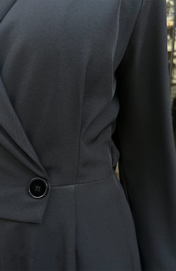 Classic Jumpsuit Detailed Suit Zwart – jumpsuits en playsuits, foto 5