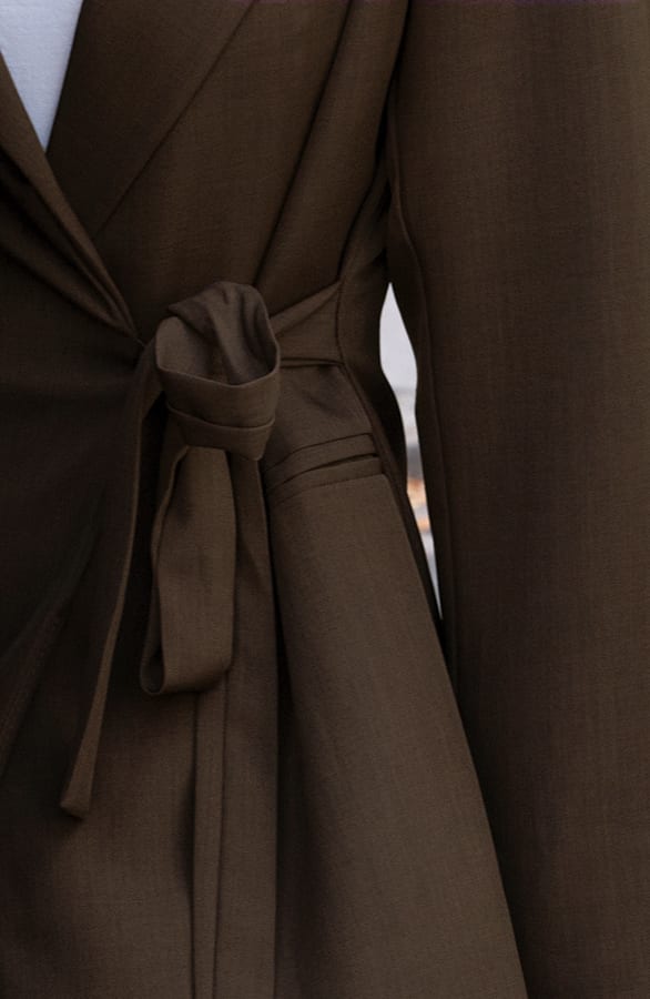 Classic Wrap Blazer Choco – jassen, foto 4