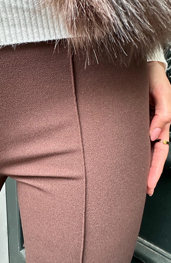 Detailed Flared Hose Choco, Schlaghosen, Foto 4