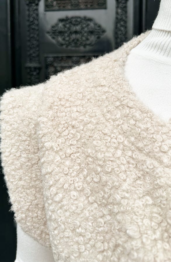 Limited Boucle Gilet Beige – vesten, foto 3