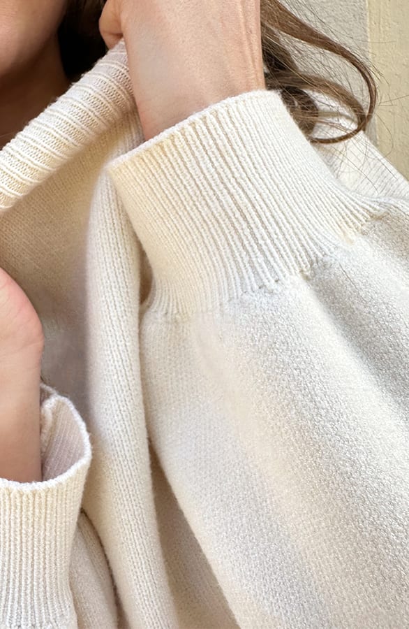 Luxury Soft Pullover Wide Sleeve Ecru, Foto 5