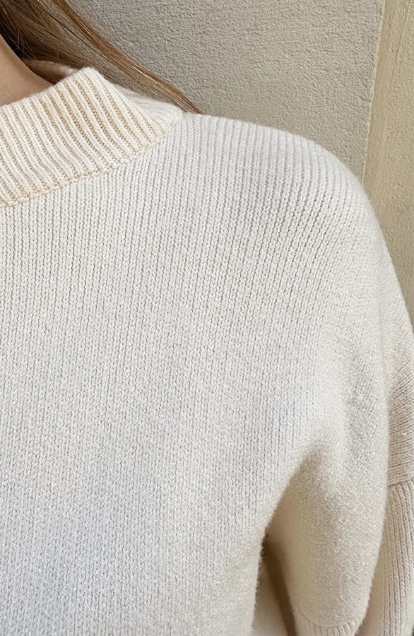Luxury Soft Pullover Wide Sleeve Ecru, Foto 11