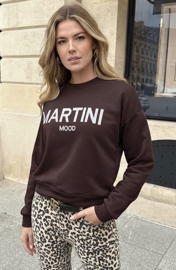 Martini Mood Sweater Choco – truien, foto 1