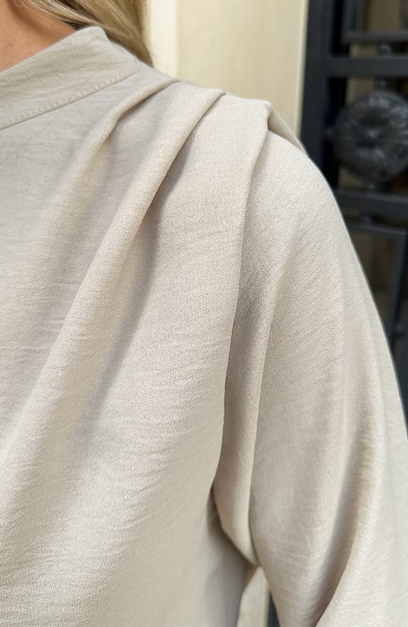 Mila Most Needed Blouse Beige – tops, foto 4
