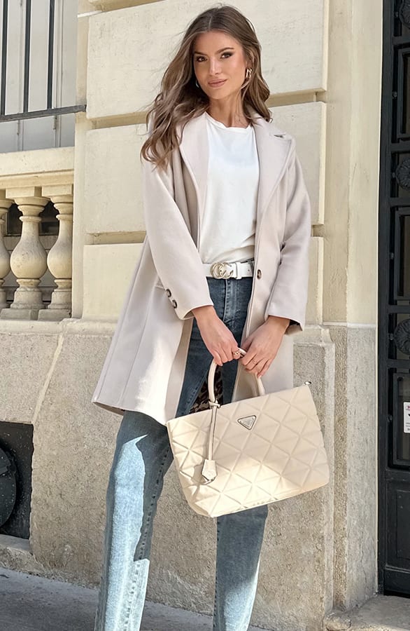 Soft Coat mit Leopard Lining Beige, Shoparchiv, Foto 7