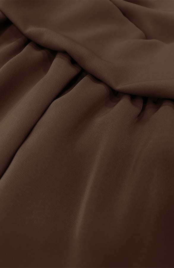 V-hals Jurk Strik Detail Choco – jurken, foto 7