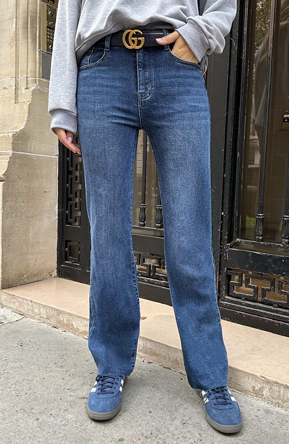 Wide Leg Jeans Dark Stretch FMH – spijkerbroeken, foto 6