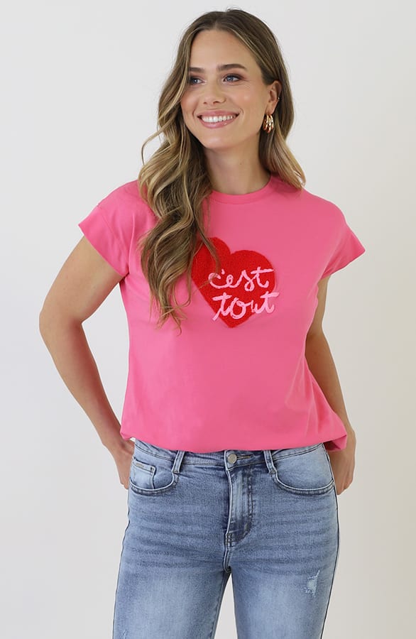 Cest Tout T-shirt Roze – tops, foto 1