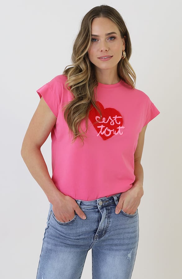 Cest Tout T-shirt Roze – tops, foto 6