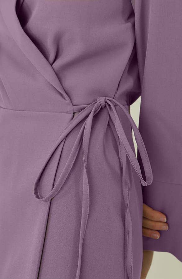 Classic Elegant Blazer Dress Mauve – jurken, foto 4