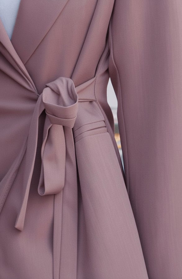 Classic Wrap Blazer Mauve – jassen, foto 5