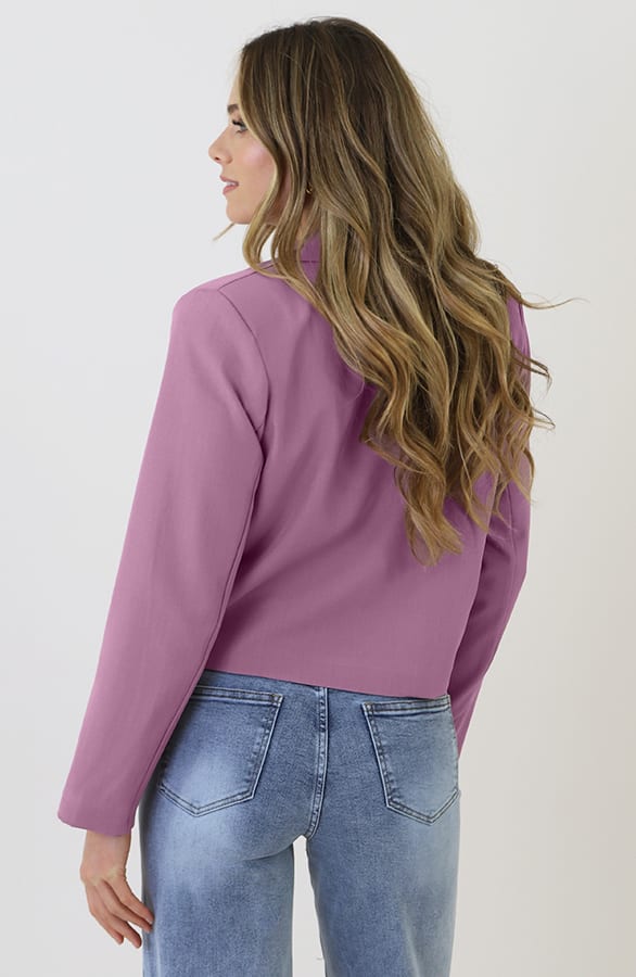 Cropped Pocket Blazer Mauve 2.0 – blazers, foto 3