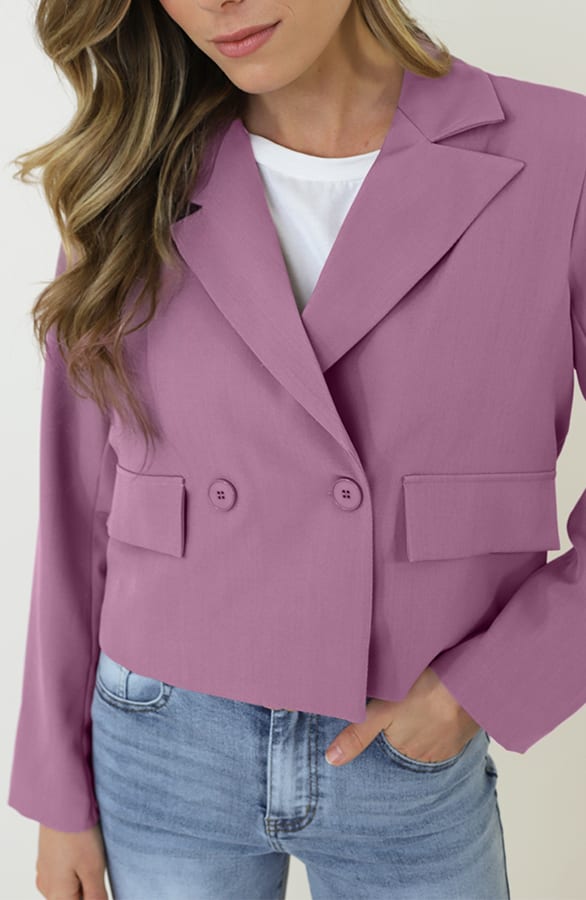 Cropped Pocket Blazer Mauve 2.0 – blazers, foto 4