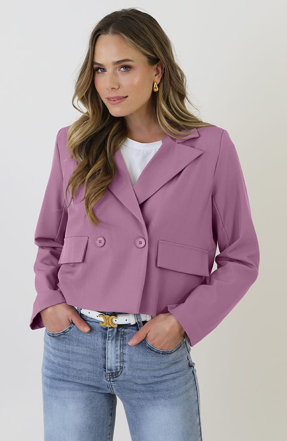 Cropped Pocket Blazer Mauve 2.0 – blazers, foto 5