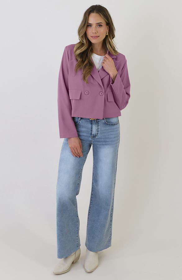 Cropped Pocket Blazer Mauve 2.0 – blazers, foto 2