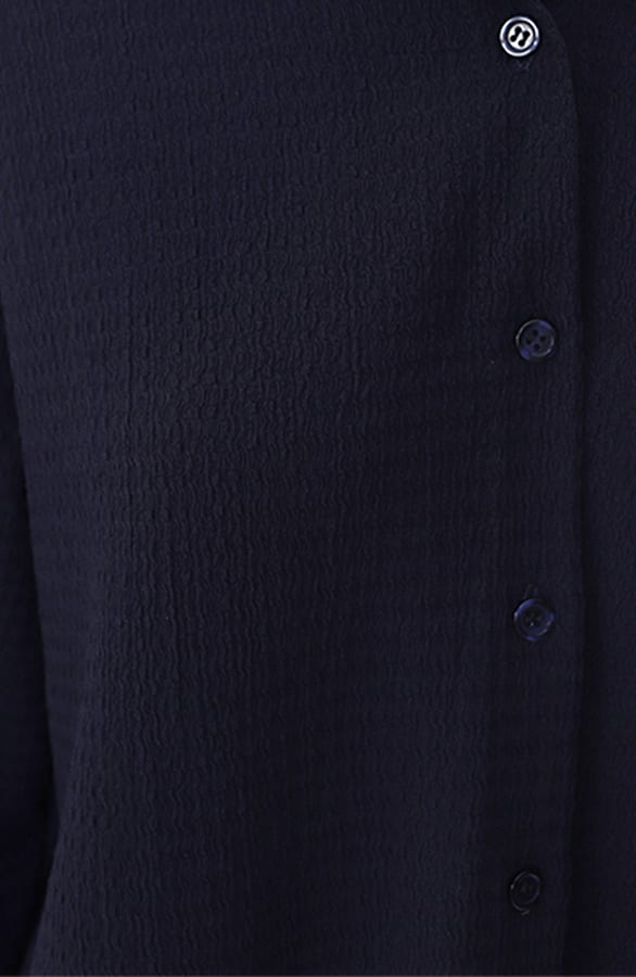 LA Knopen Blouse Marine – blouses, foto 4