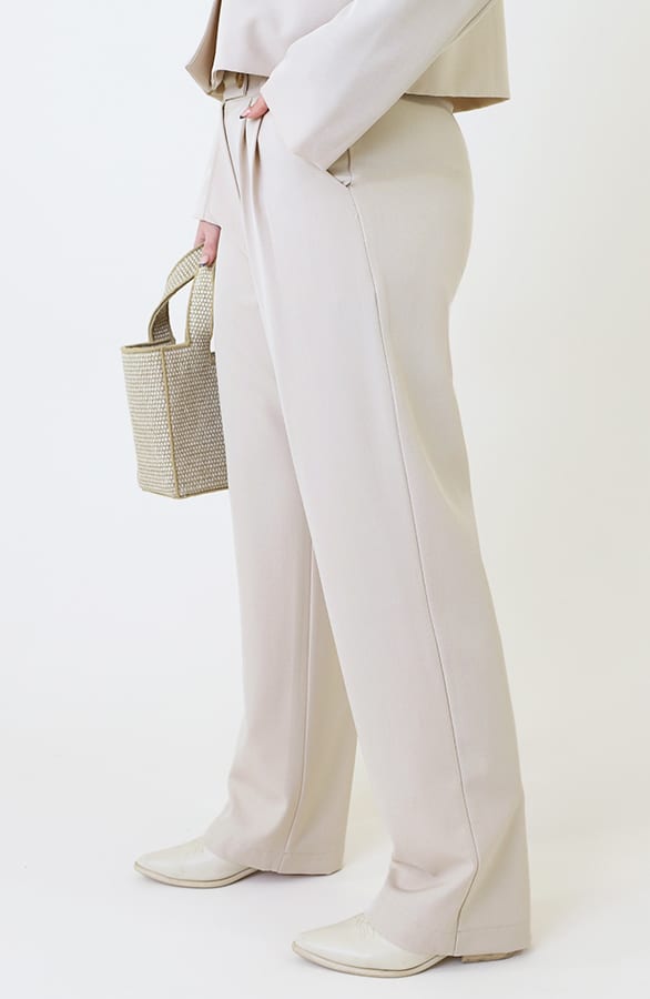 Palazzo Pantalon Beige – broeken, foto 5