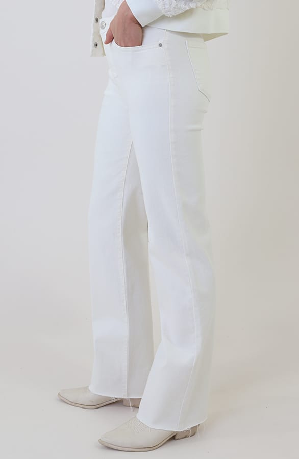 Wide Leg Jeans Offwhite Stretch FMH – spijkerbroeken, foto 2