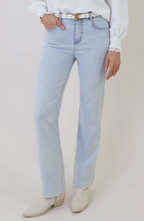 Wide Leg Jeans Ultra Light Blue Stretch FMH – spijkerbroeken, foto 3