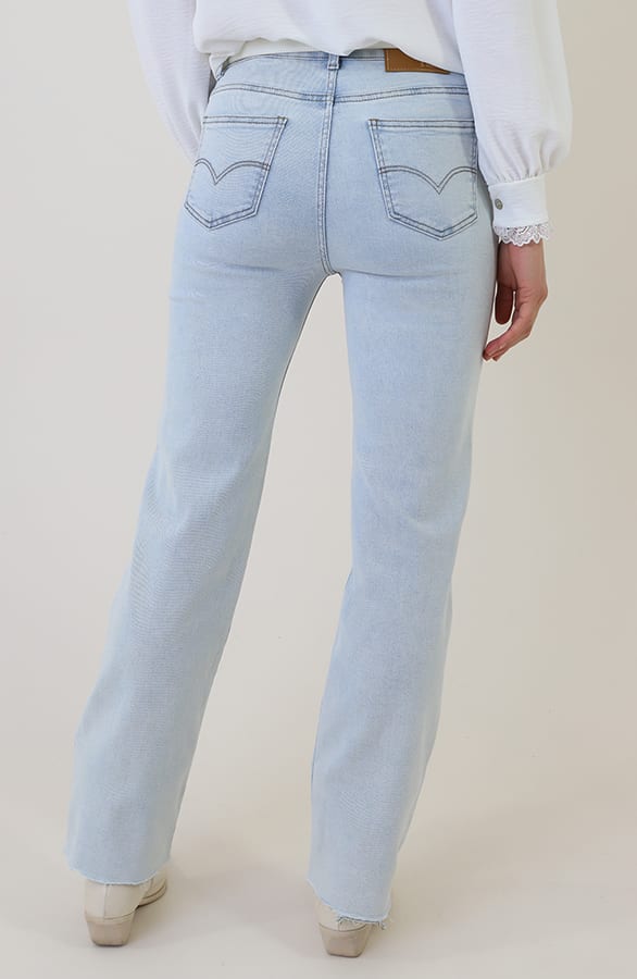 Wide Leg Jeans Ultra Light Blue Stretch FMH – spijkerbroeken, foto 4