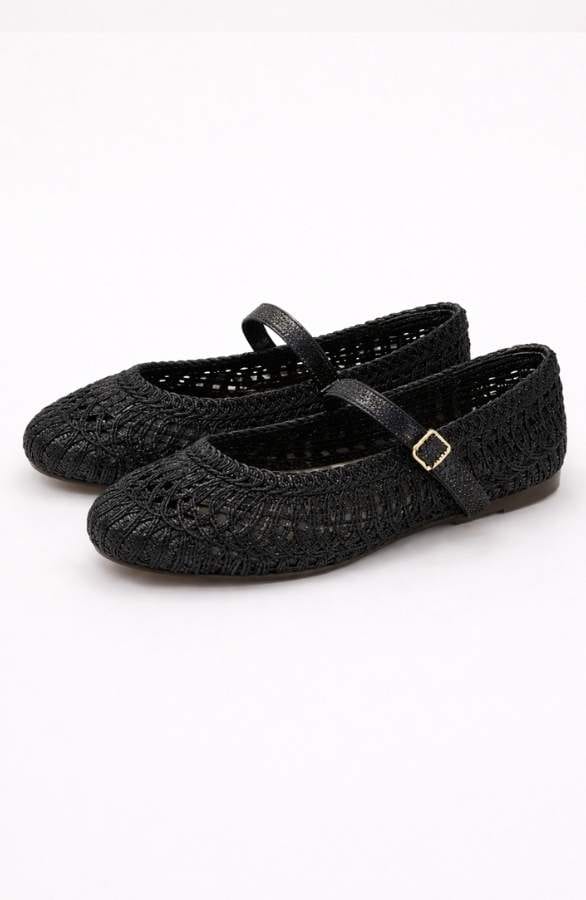 Woven Flats Black