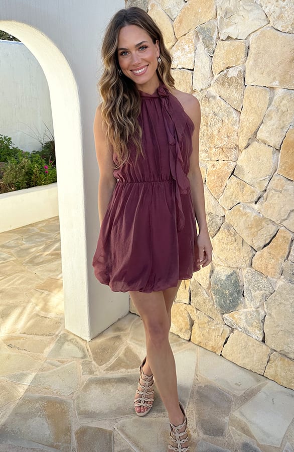 Halter Jurk Roselle Limited Wine – jurken, foto 7