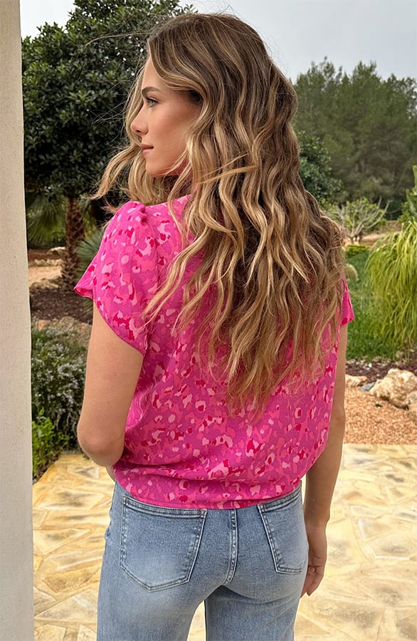 Liv Col Top Print Roze – tops, foto 3