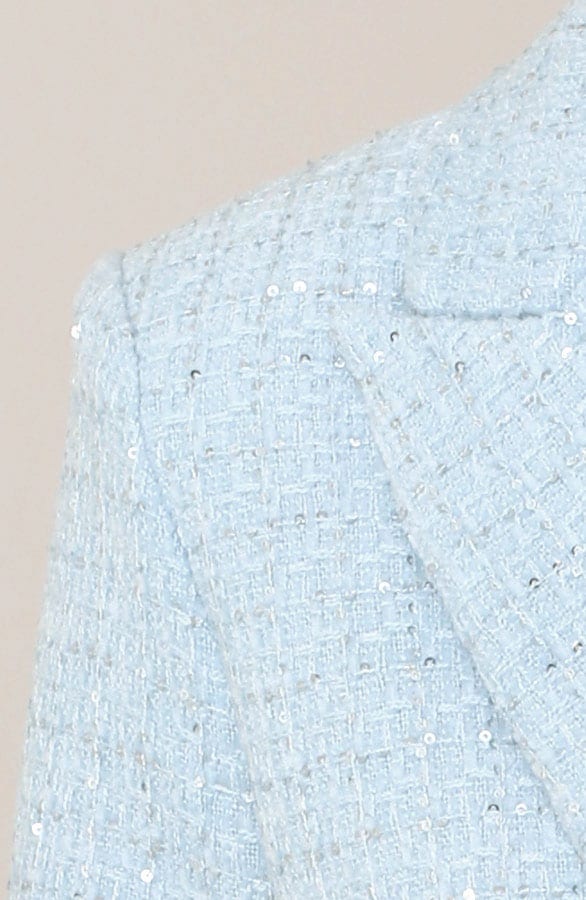Luxury Boucle Blazer Light Blue 2.0 – jassen, foto 5