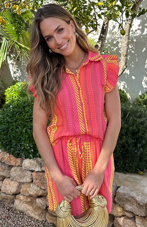 Mousseline Kelim Print Short Neon – shorts, foto 6