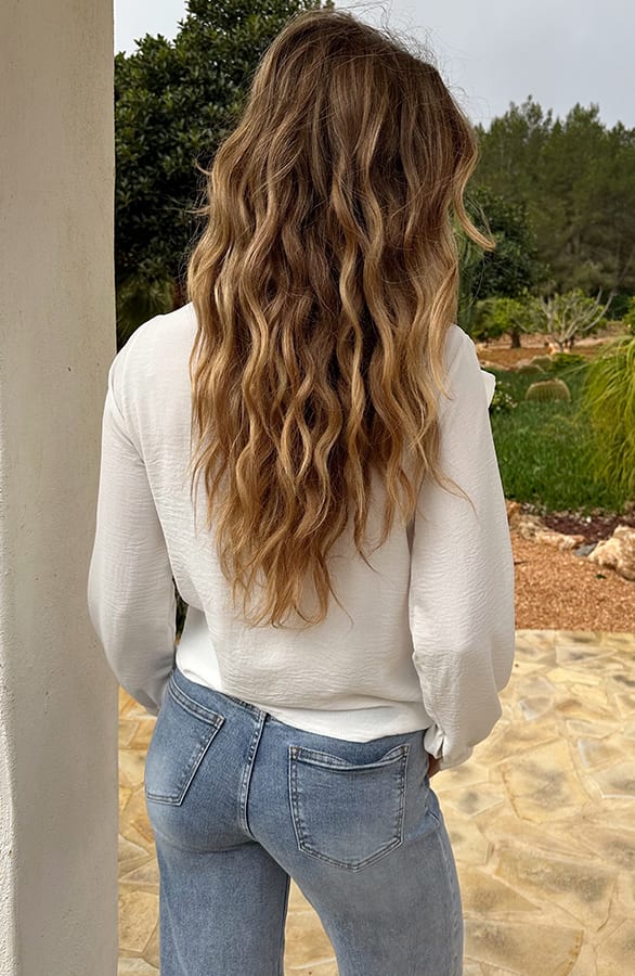 Oversized Col Waterval Blouse Ecru – tops, foto 3