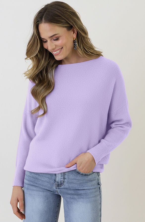 Oversized Soft Trui Soft Lila