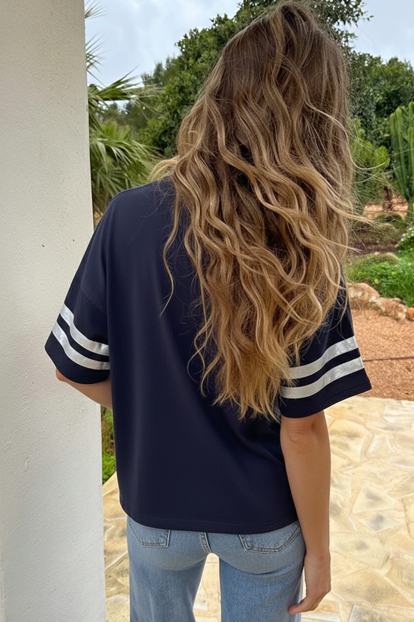 T-Shirt Muse 89 Blau, Tops, Foto 3