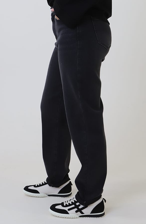 Barrel Jeans Stretch Washed Black – spijkerbroeken, foto 9