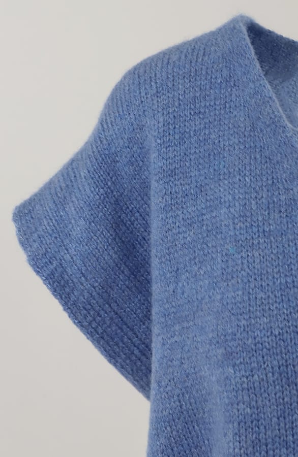 Cardigan Short Sleeve Jeans Blue – vesten, foto 6