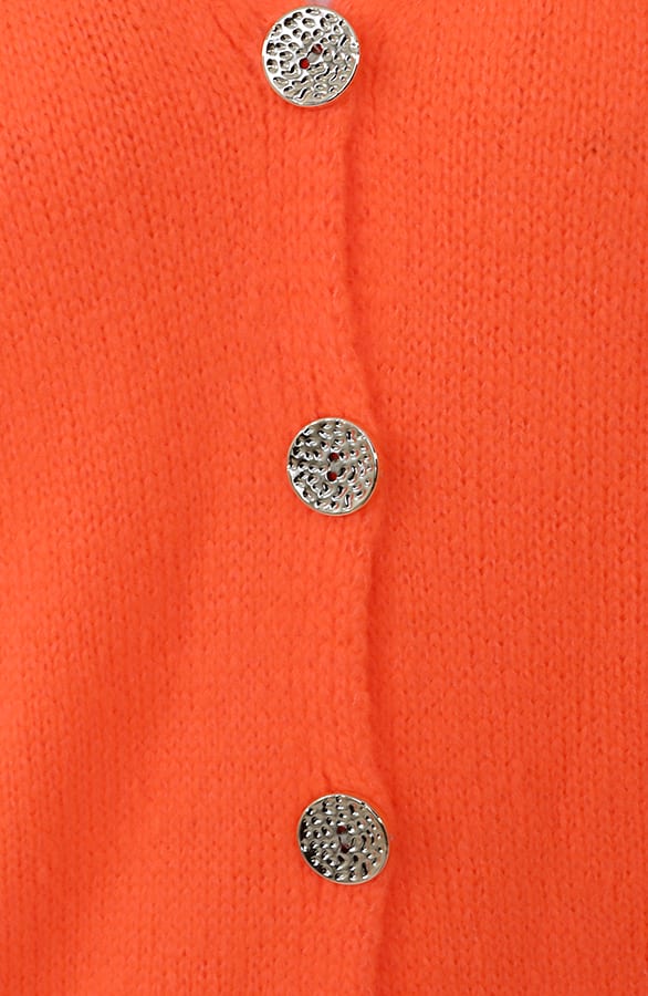Cardigan Short Sleeve Neon Orange – vesten, foto 4
