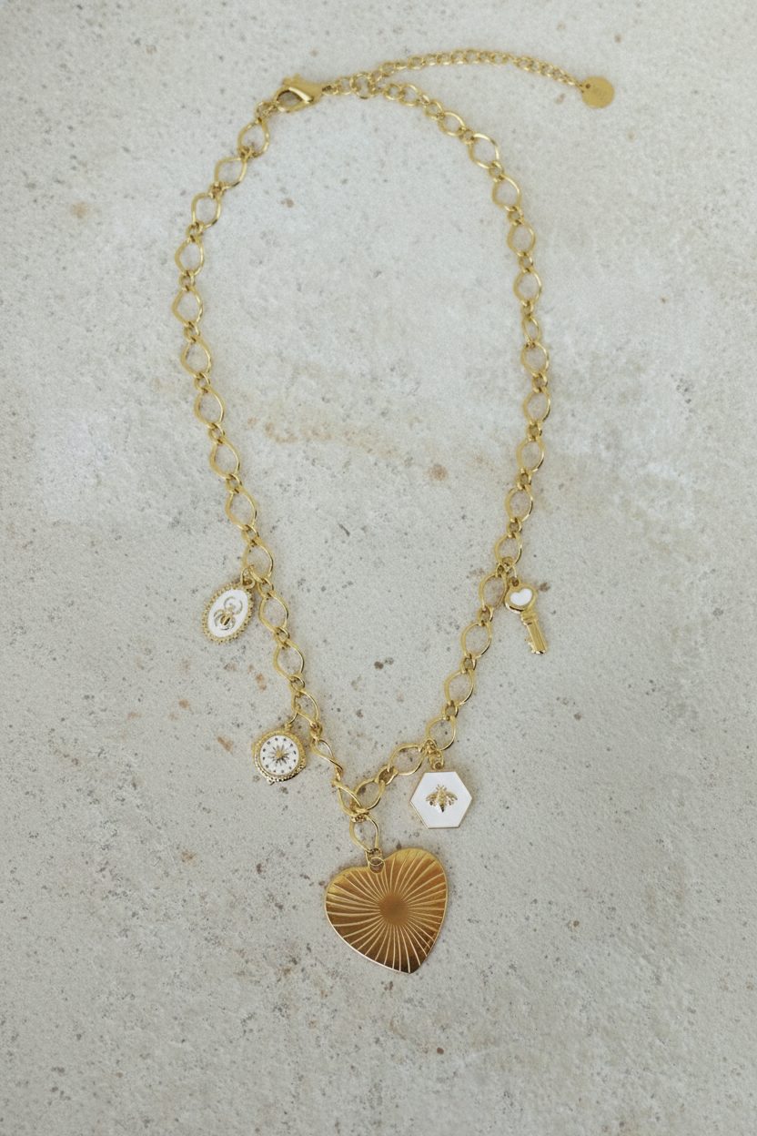 Charm Necklace Heart And More – alle accessoires, foto 2
