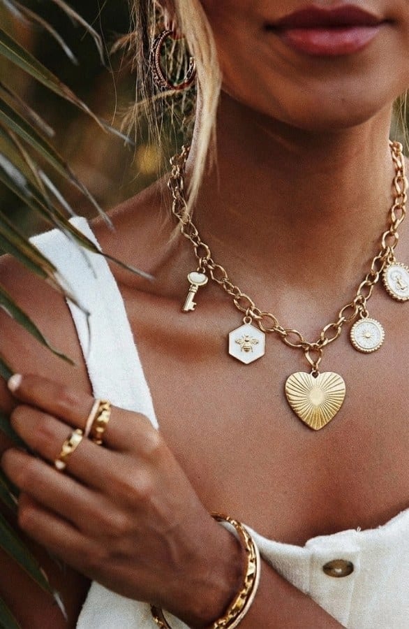 Charm Necklace Heart And More – alle accessoires, foto 1