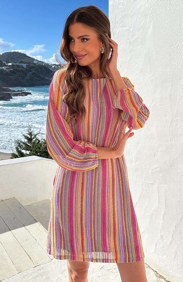 Gehaakte Limited Jurk Multicolor – jurken, foto 4