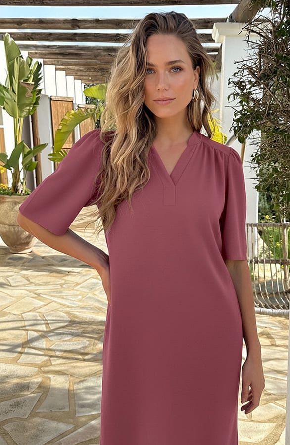 Lilly Pocket Tuniek Dust Roze – jurken, foto 6