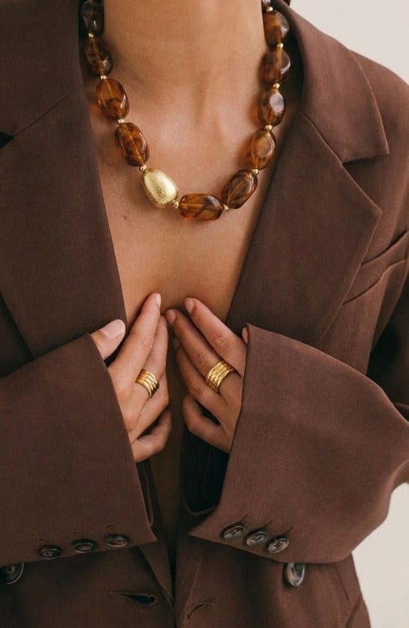 Marble Ketting Choco Gold – alle accessoires, foto 1