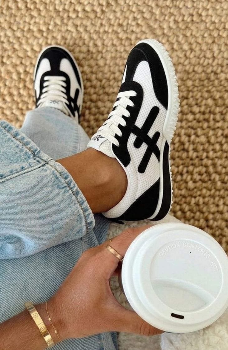 Mesh Dames Sneakers Zwart